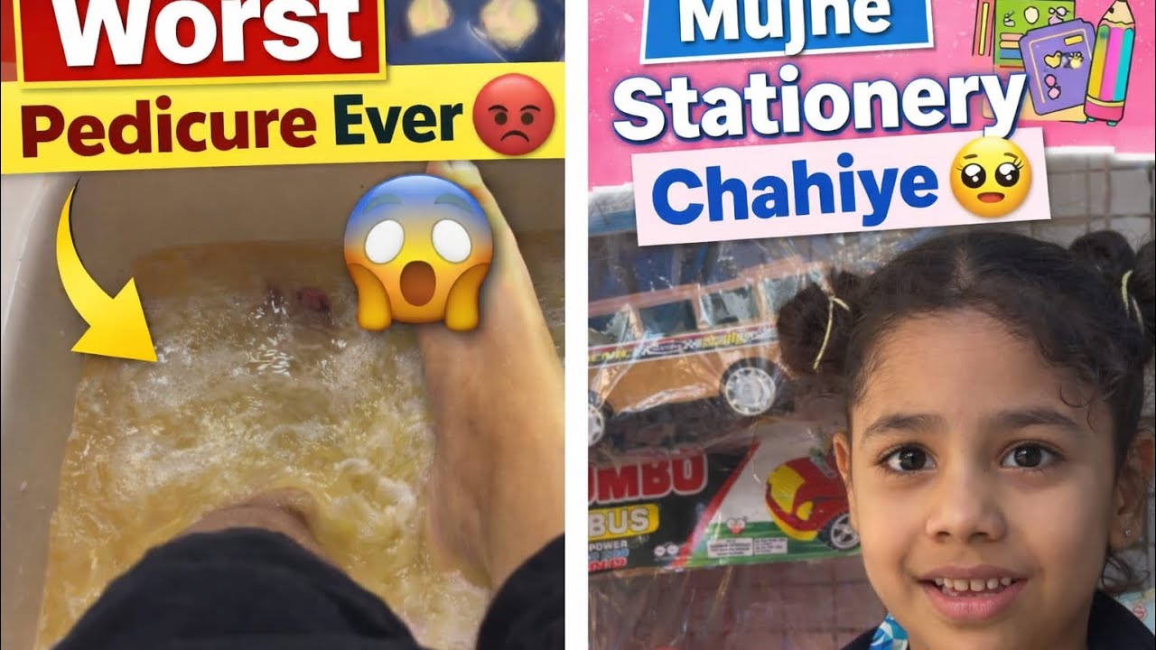 Worst Pedicure Ever😱😡Mujhe Stationery Chiye🥺