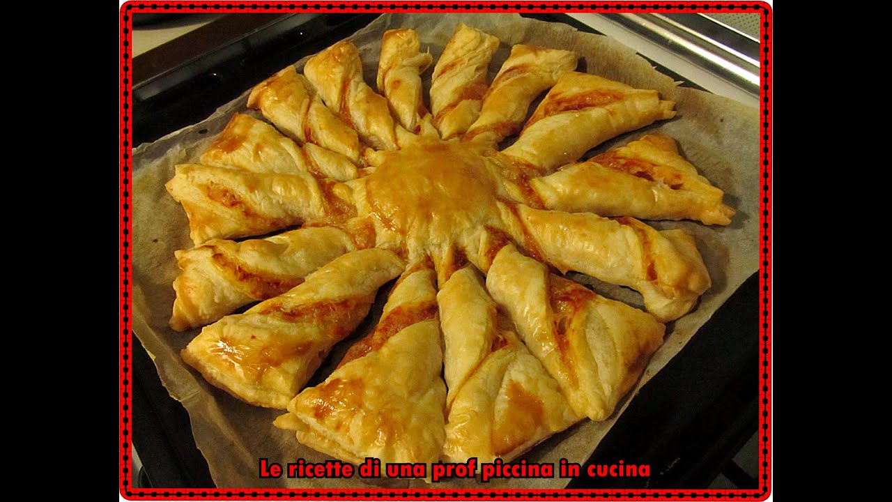 Girandola di sfoglia al gusto pizza