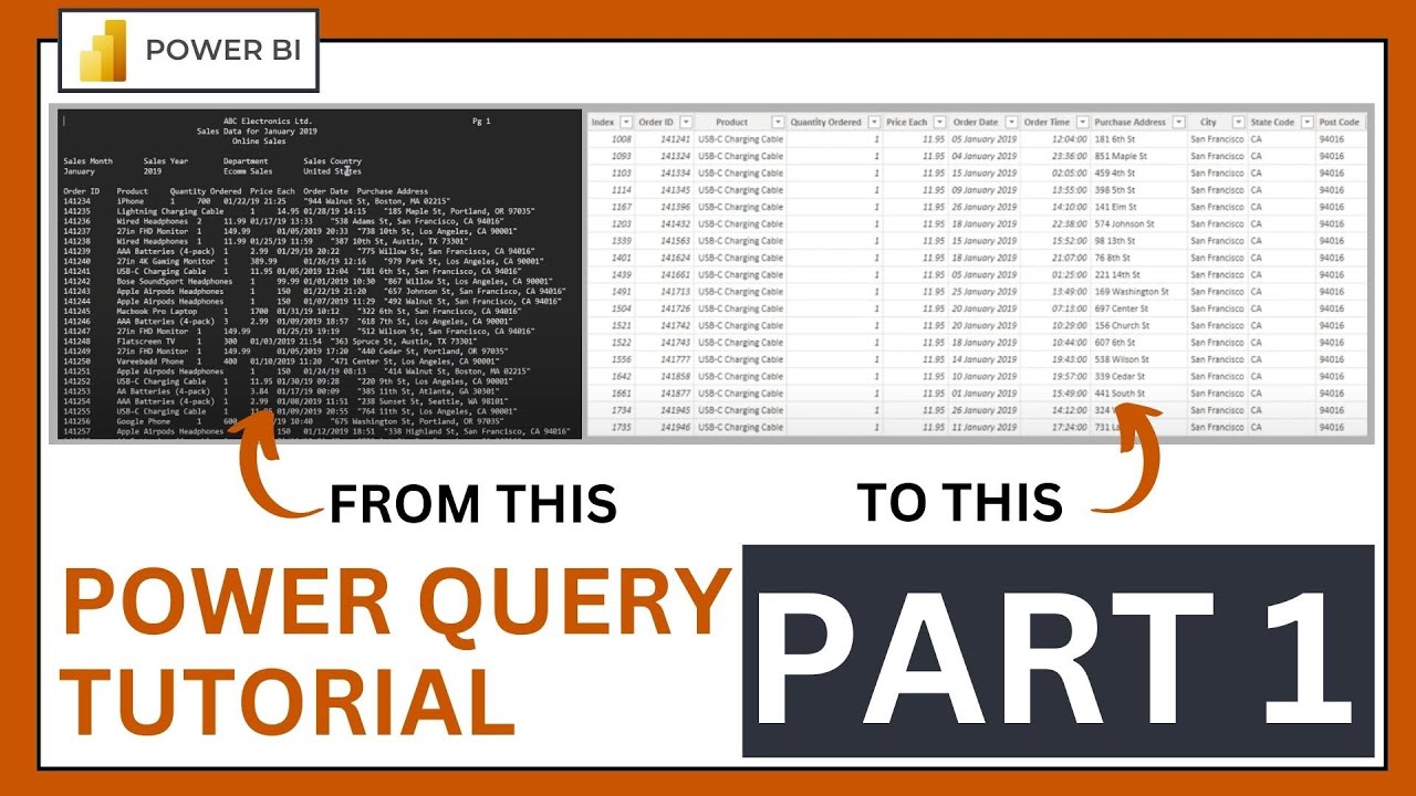 How to import and clean messy data with Power Query #powerbitutorial #powerquerytutorial