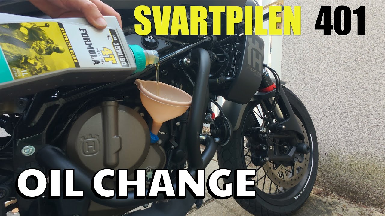 Husqvarna Svartpilen 401 2024--OIL CHANGE--STEP BY STEP