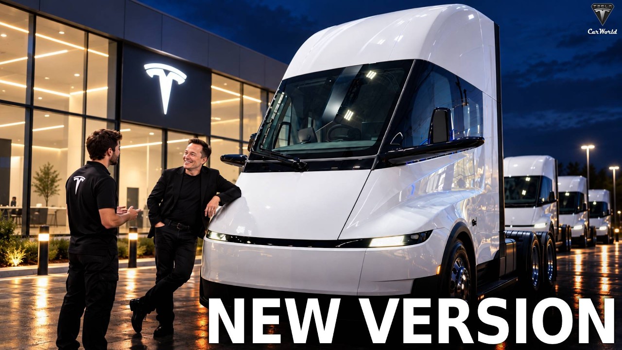 Илон Маск ТОЛЬКО ЧТО ВЫПУСТИЛ 2 НОВЫЕ версии Tesla Semi 2027! ГРАНДИОЗНАЯ премьера!