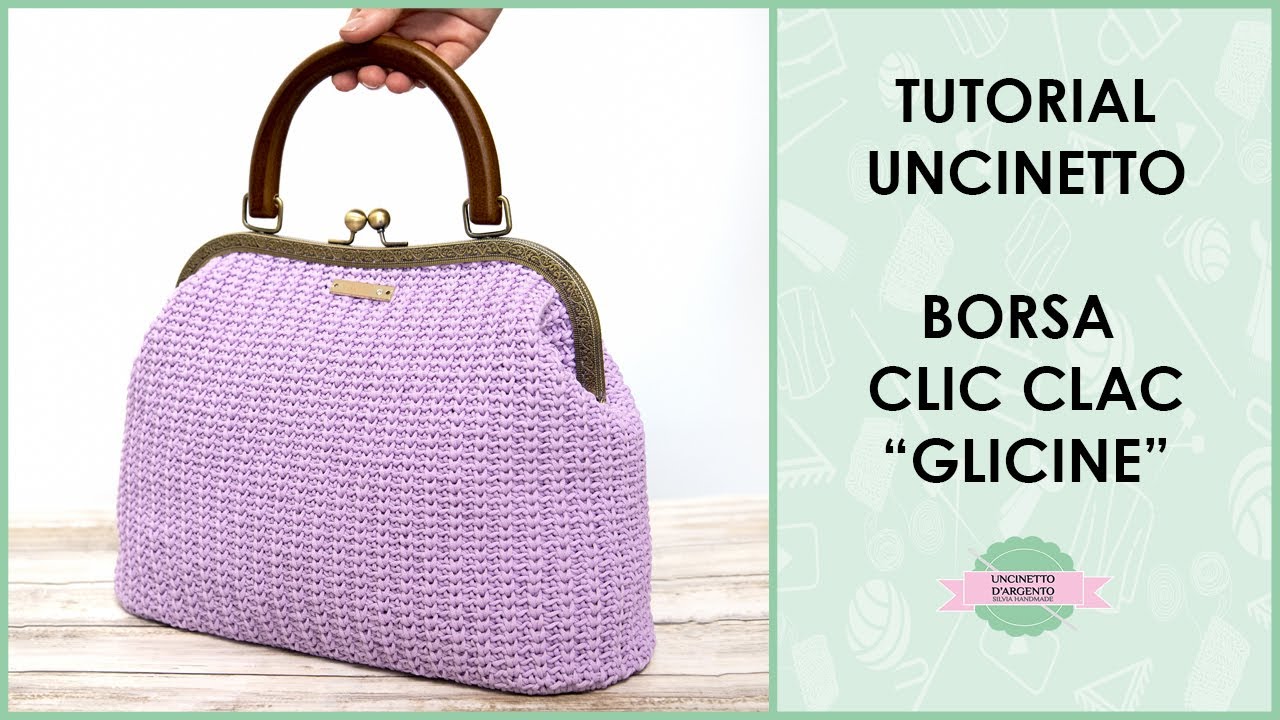 Tutorial borsa clic clac uncinetto 
