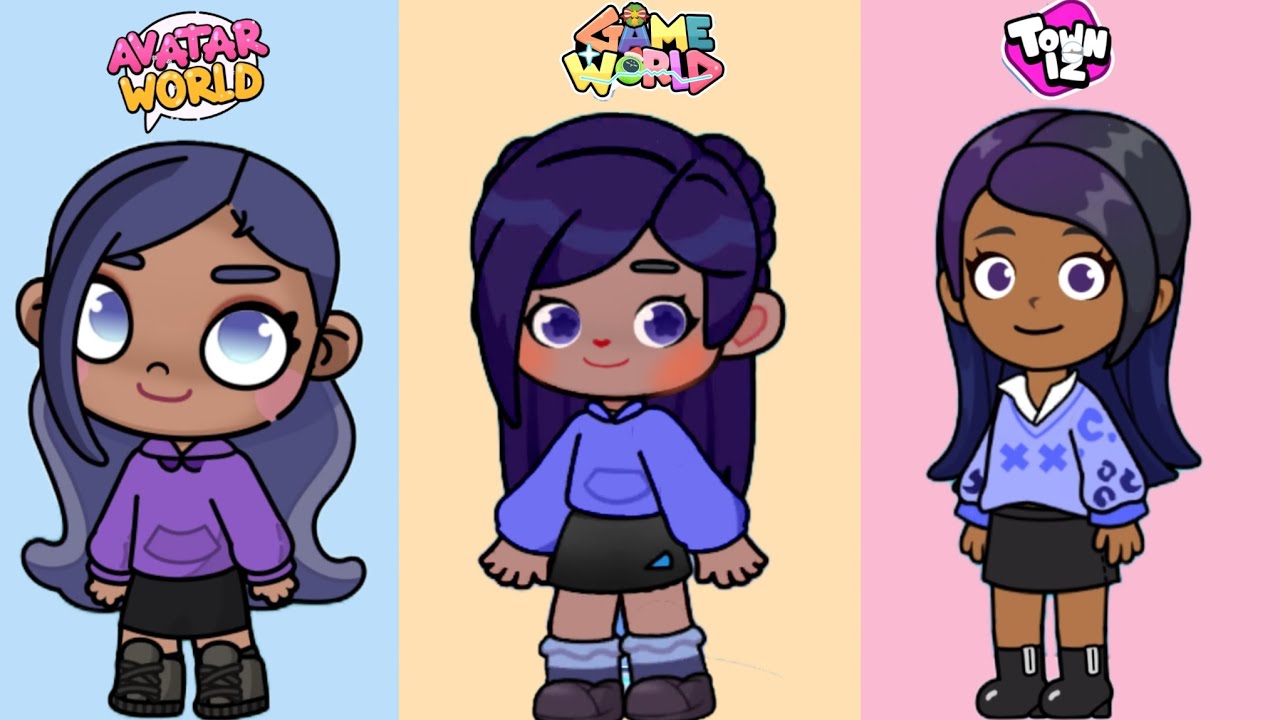 🖤 Indigo Keen Inspired Look In 3 Gameplay#pazu #avatarworld #gameworld #towniz