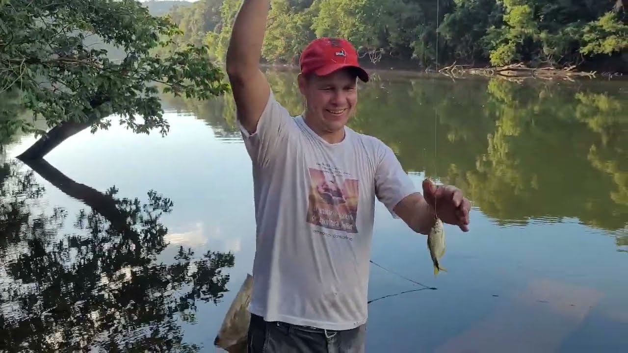 PESCA Y AVENTURA EN ARROYOS EL SOBERBIO COCINA  TARARIRA EN MISIONES ARGENTINA  (FISHING) SALVAGEM
