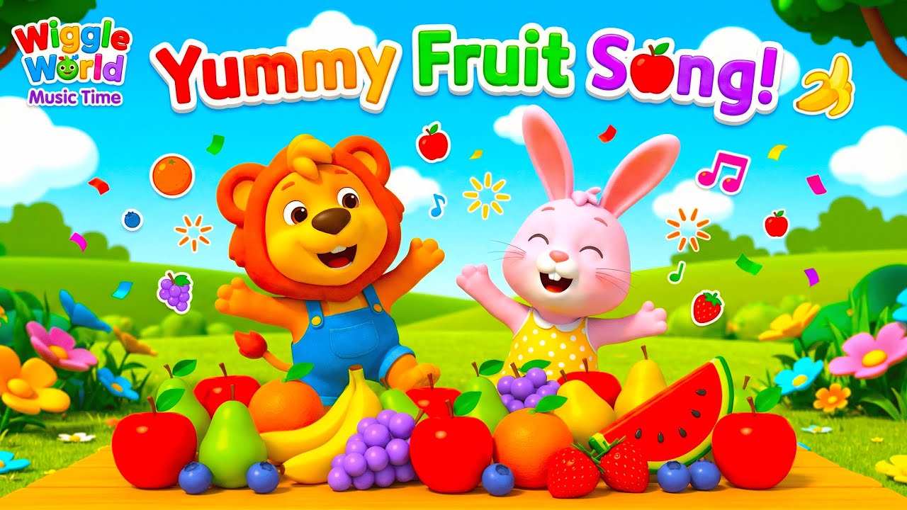 Yummy Fruit Song! 🍎🍌 The Fruit Salad Dance & Healthy Eating | Wiggle World