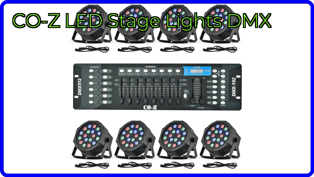 REVIEW (2026): CO-Z LED Stage Lights DMX. ESSENTIAL details.