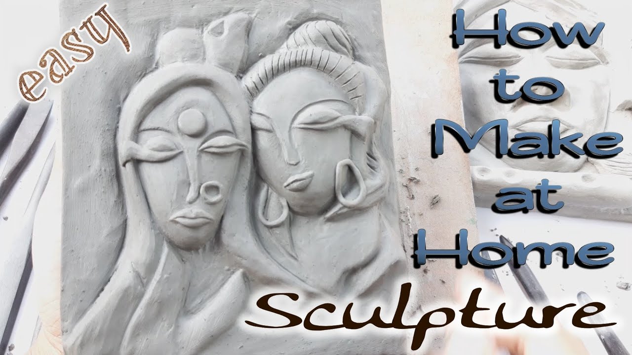 How to Make Clay Sculptures Radha Krishna like Shib Durga : Terracotta Sculptures