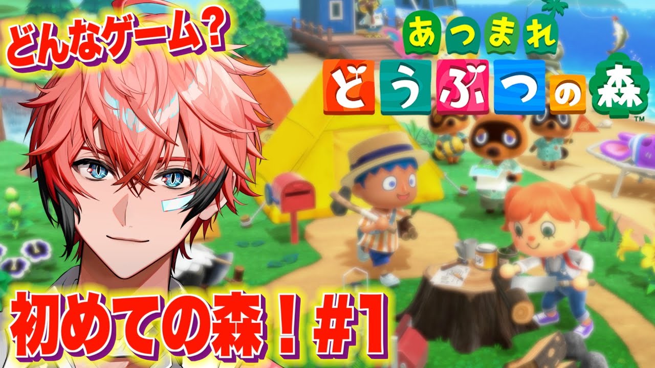【あつまれどうぶつの森】ついに人生初の森やってみる！何をするゲームなんだ！ ＃１【にじさんじ / 赤城ウェン】