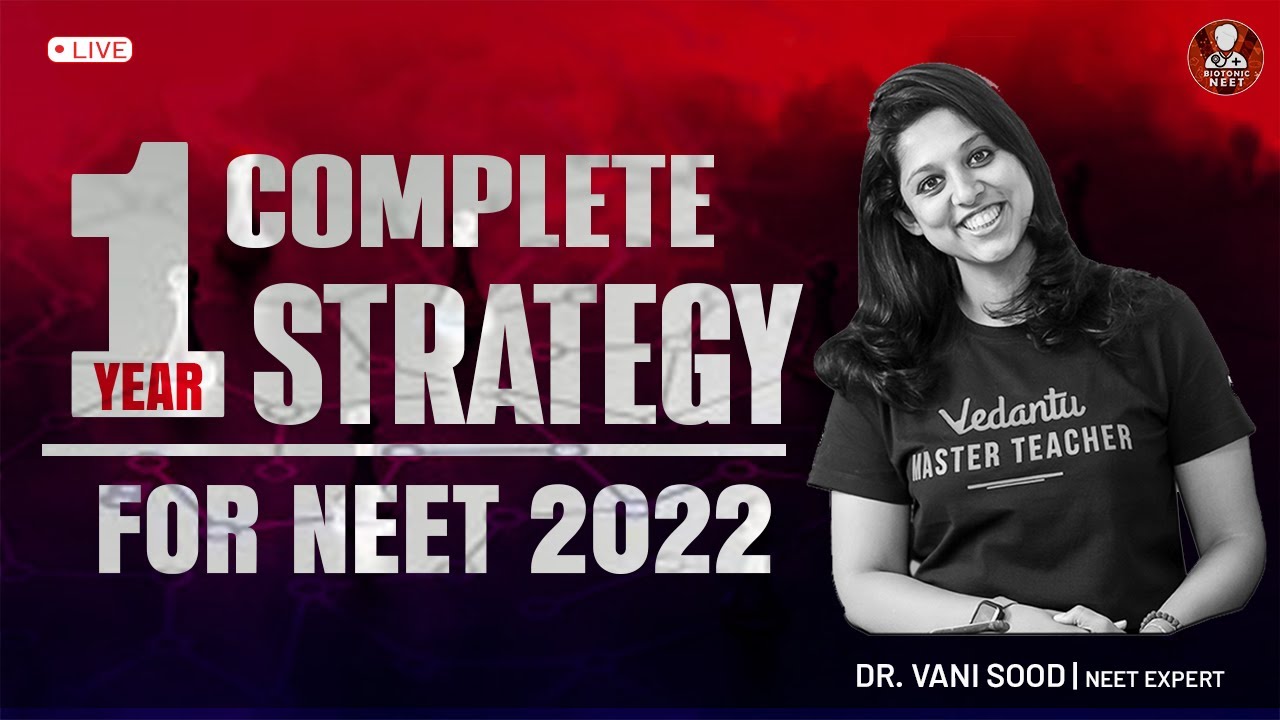 1 Year Complete Strategy for NEET 2022😱By Vani Ma'am | Study Tips For Students💡 | V Biotonic