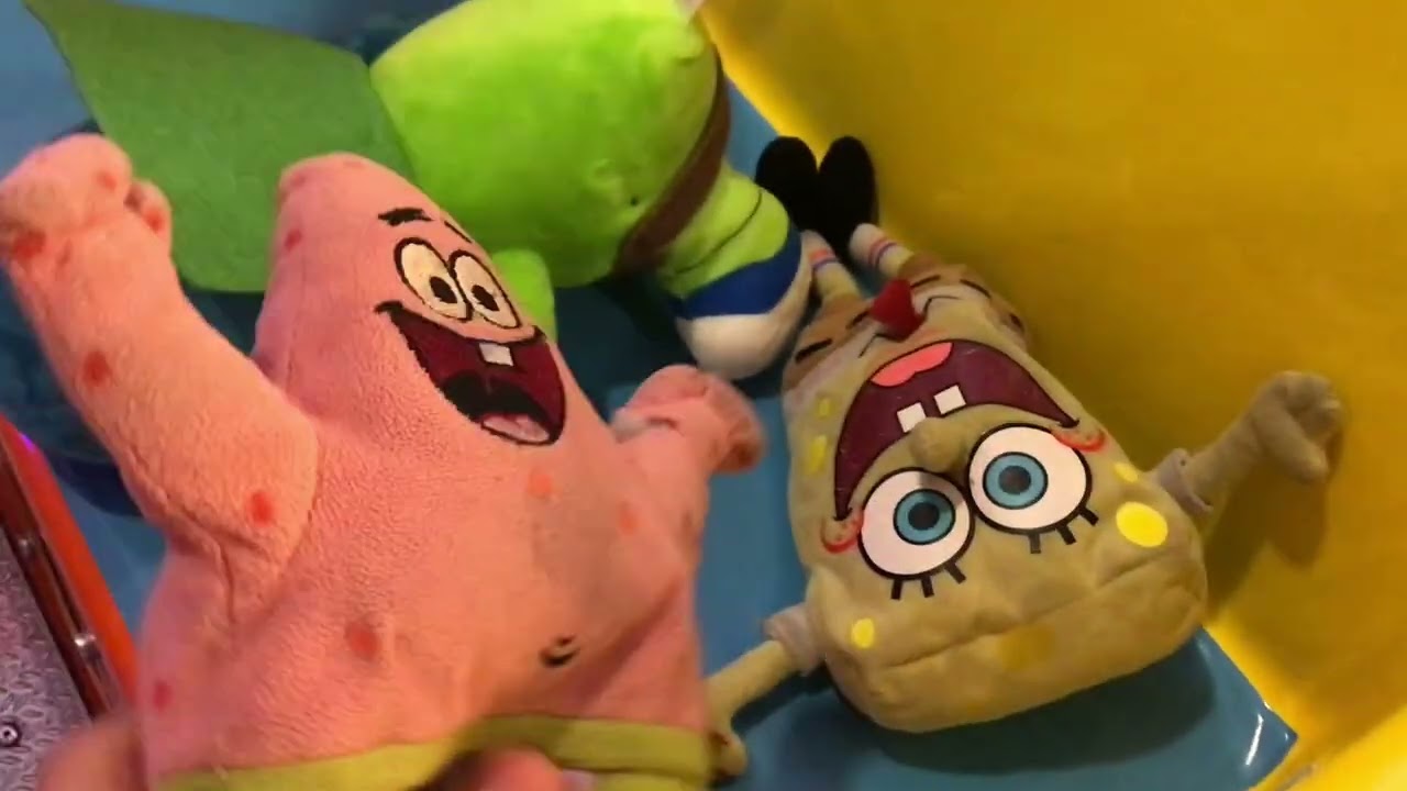 SpongeBob and Patrick Go to Peter Piper Pizza, with “The Collecter” (from the Simpsons and “Groot.”