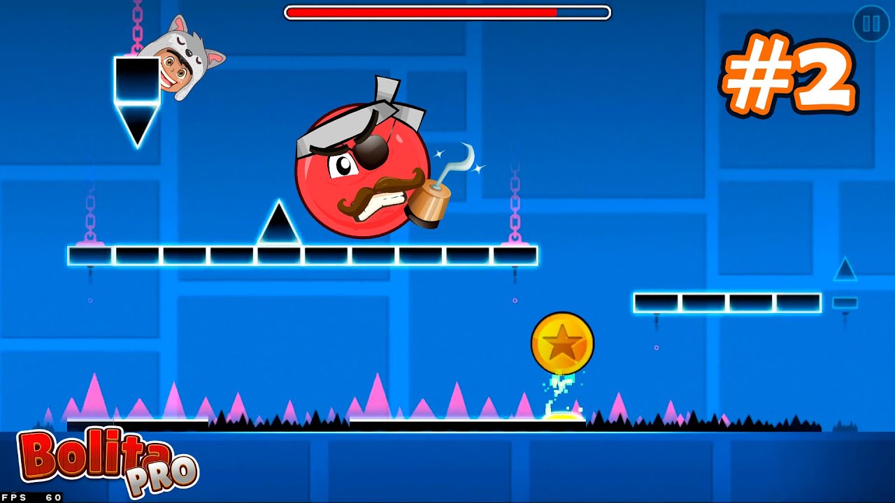 Geometry BALL PRO 🤪 #2 | Bolita Pro | Red Ball