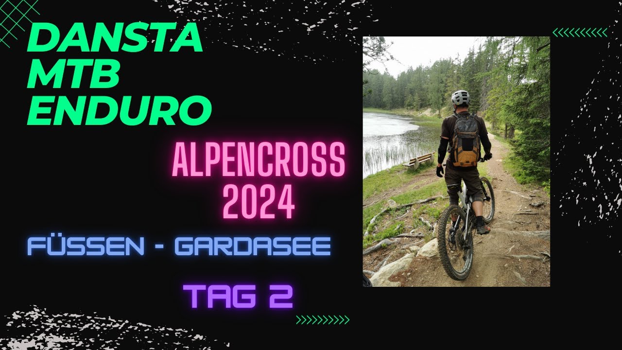 Alpencross 2024 die Trailvariante Tag 2 Trailsurfen auf einem Geröllfeld