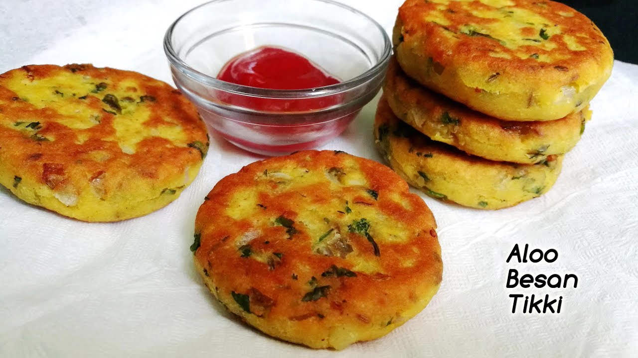 Aloo Besan Tikki || Potato Gramflour Cutlet || Crispy Aloo Besan Tikki