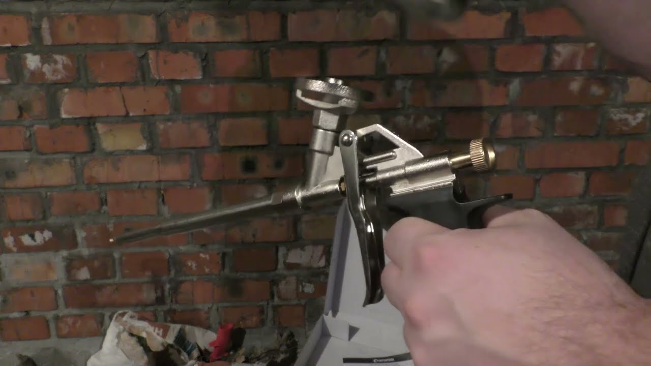 Пістолет для монтажної піни Intertool PT 0603. Як користуватися і промивати пістолет для клей-піни
