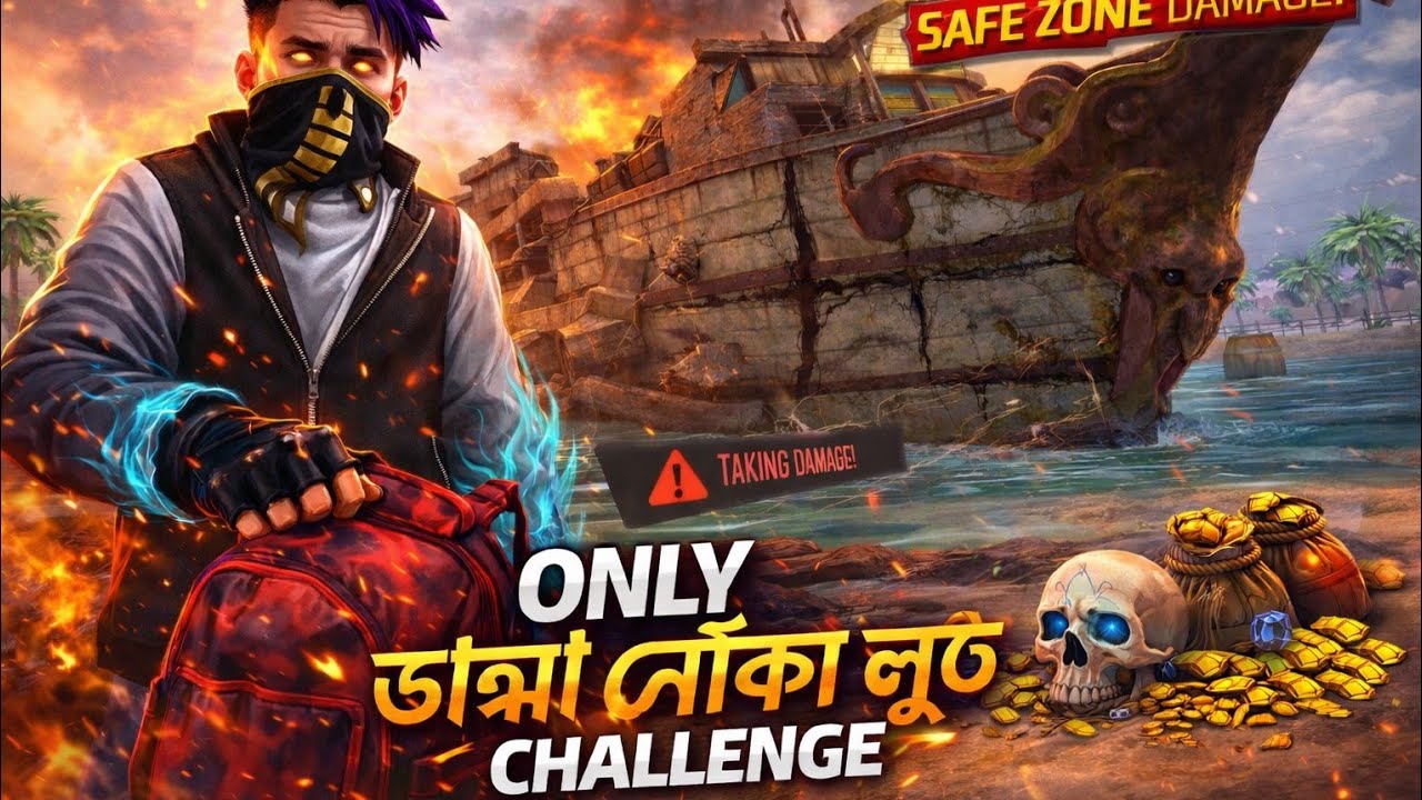 Only ভাঙ্গা নৌকা লুট Challenge 😱❤️‍🔥|||\\\