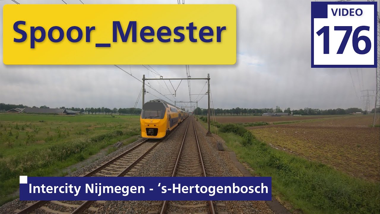 (4K) #Railway #Cabview NS #train | Rij mee met de INTERCITY van Nijmegen naar Den Bosch (176)