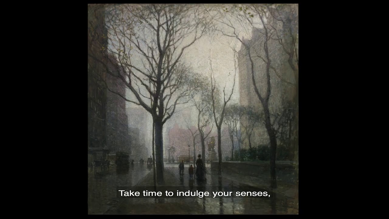 Slow Art Experience: Paul Cornoyer's The Plaza after the Rain