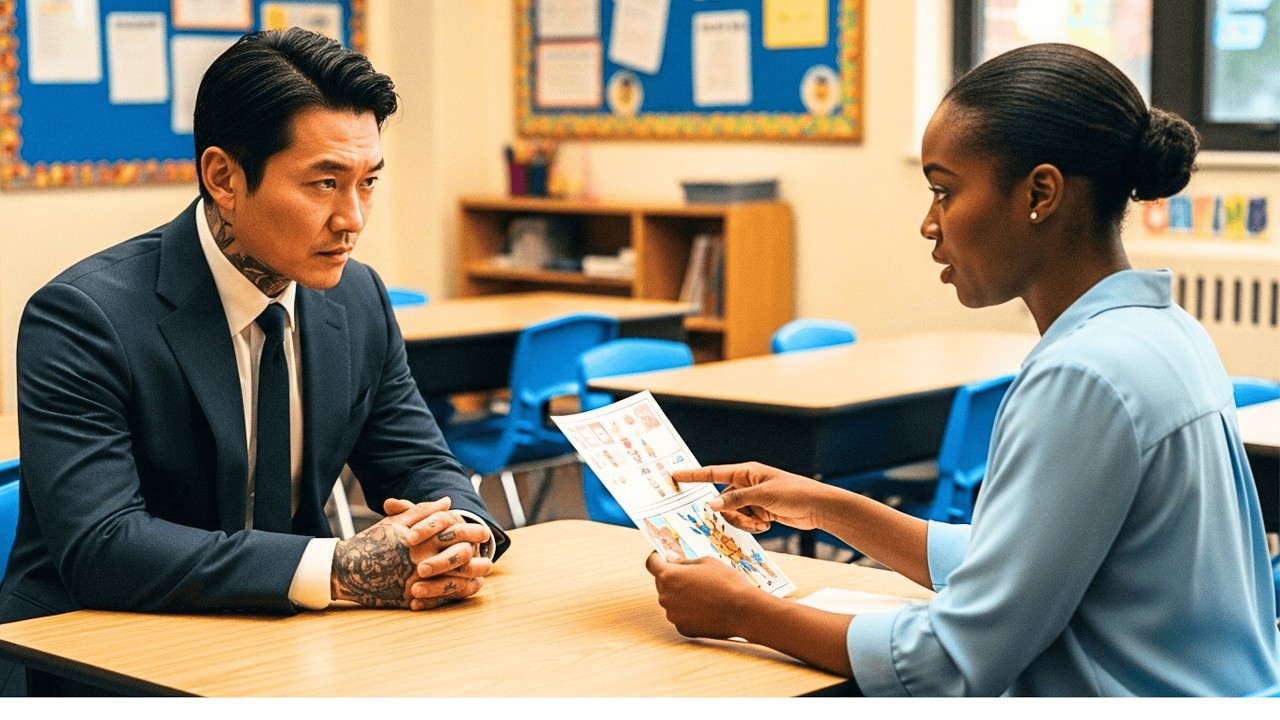 THOUGHT KOREAN MAFIA BOSS TRIED TO GET HER FIRED—UNTIL BLACK TEACHER DISCOVERED HE WAS TESTING HER