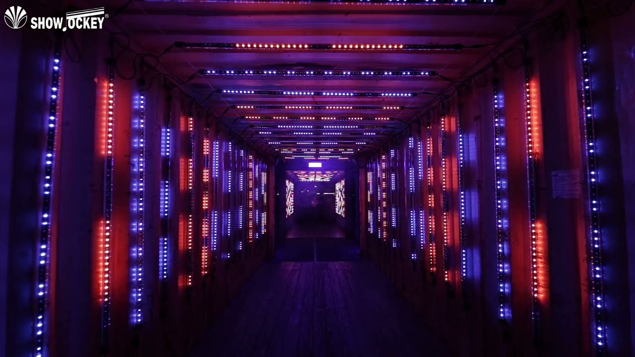Audiovisual DMX LED pixel Meteor tubes led mapping  support MadMapper，madrix and Arena Resolume