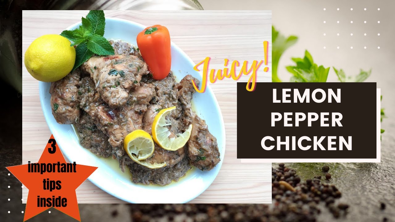 LEMON PEPPER CHICKEN/the best starter recipe/Quick and easy, very juicy/லெமன் பெப்பர் சிக்கன்