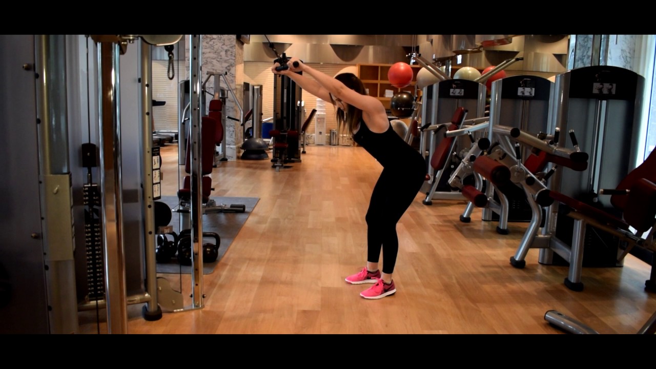 Exercise Library - Rope stiff arm pulldown