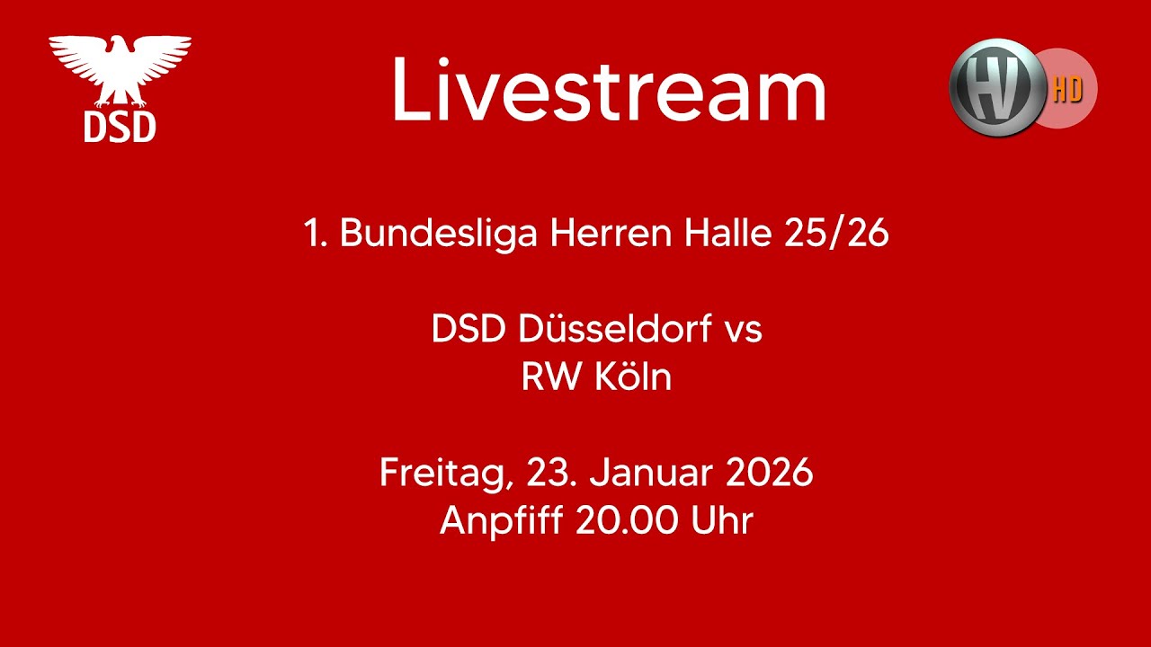 1. Bundesliga Halle Herren - DSD vs. RW Köln