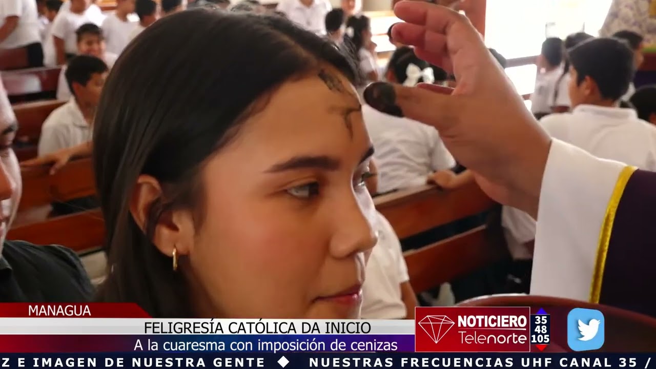 Feligresía católica inician la Cuaresma con la imposición de ceniza.