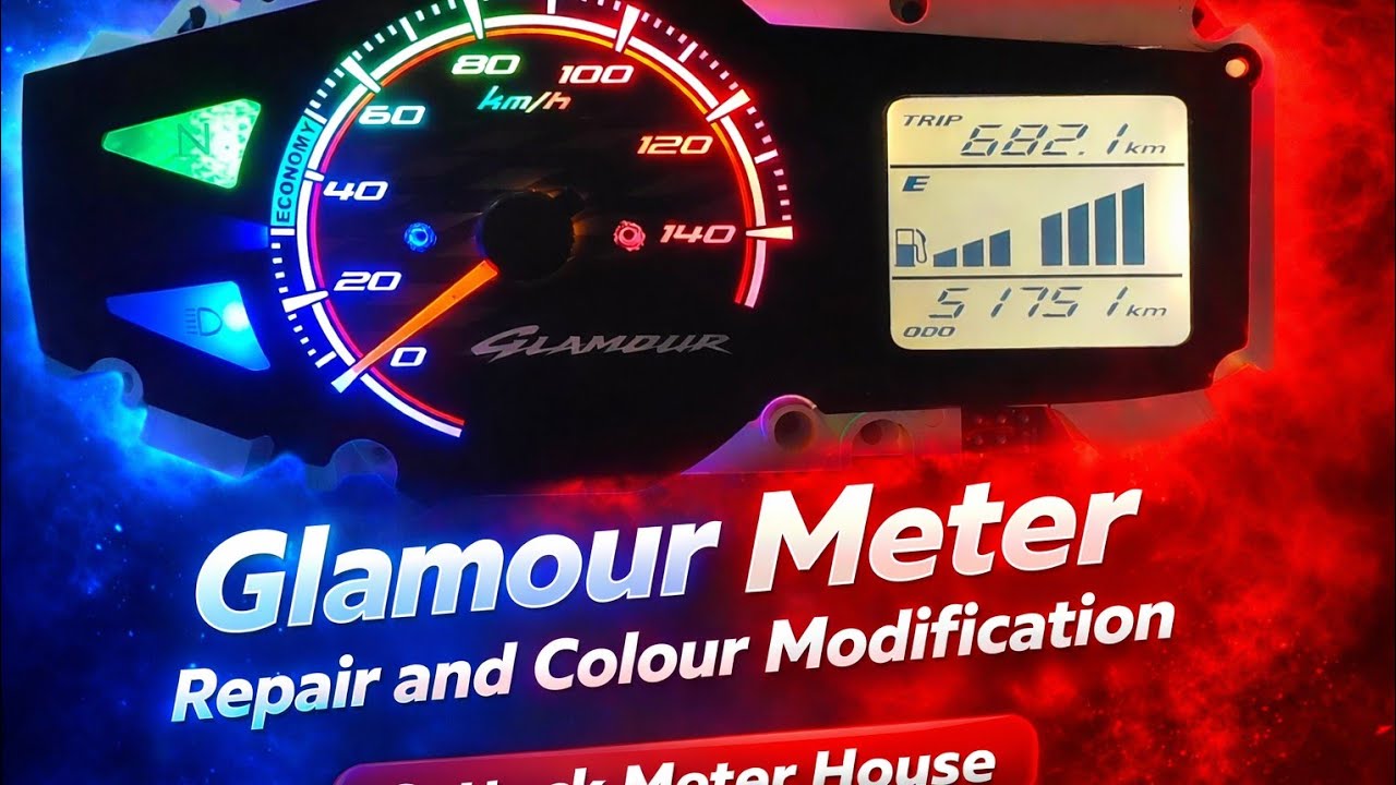 Glamour Bs4 Simple Colour Modification 🤍 ,Glamour Meter Case change & Modification 🤍.