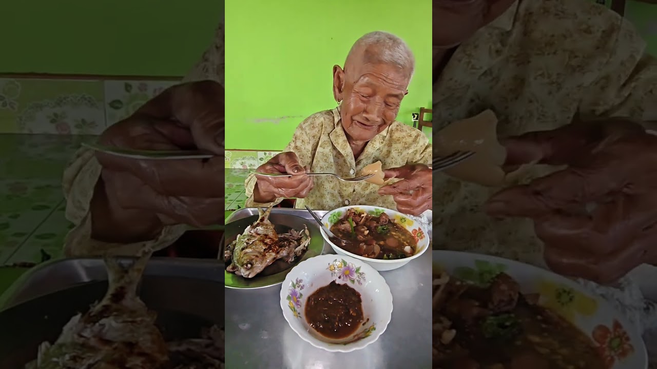 คุณยายกินข้าวกับพะโล้ #buapan #thaifood #เมนูอาหารบ้านๆ 