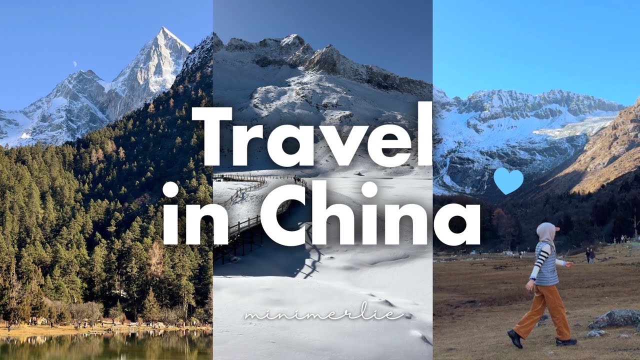 China Vlog ❄️ Stunning West Sichuan! Snowy Bipenggou & Dagu Glacier, Altitudes Up to 4,860m 