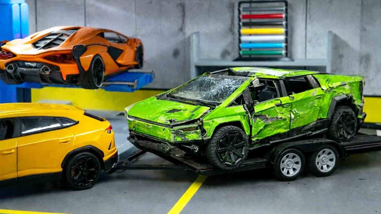 CRASHED Tesla Cybertruck | MINI Garage Restoration