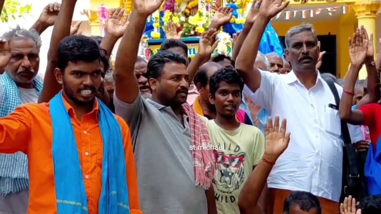 அன்னை வேளாங்கண்ணி மாதா பாதயாத்திரை பக்தர்கள் கும்மி பாட்டு மகிழ்ச்சி