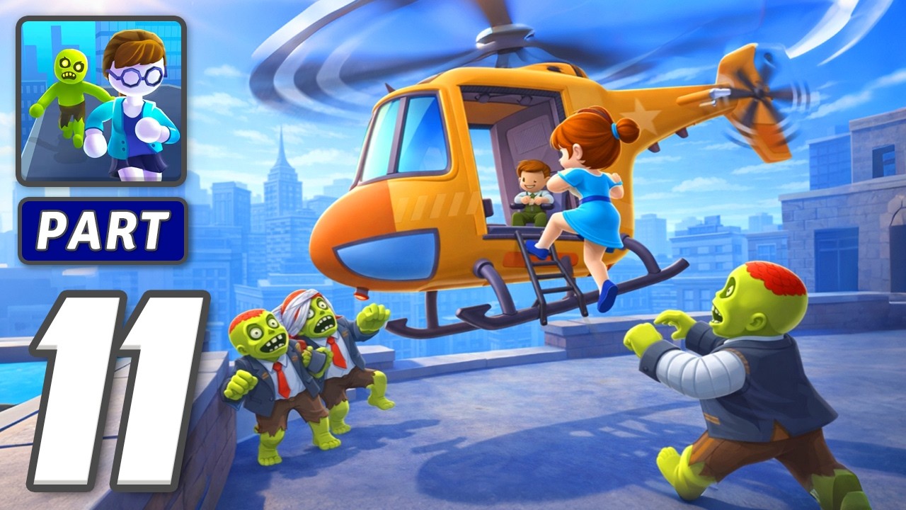 Helicopter Escape 3D - Gameplay Walkthrough Part 11 - Sky Dash Outrun Danger (iOS, Android)