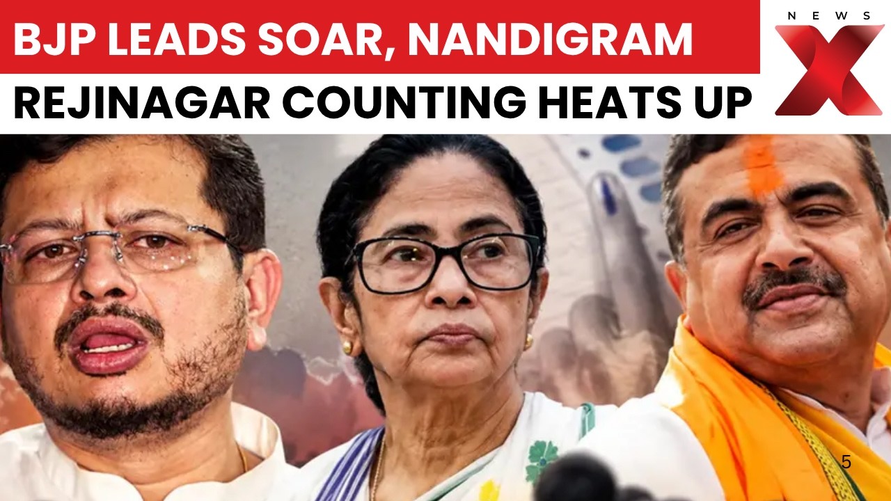 BJP Widens Leads In Nandigram And Rejinagar As West Bengal Bypoll Counting Continues