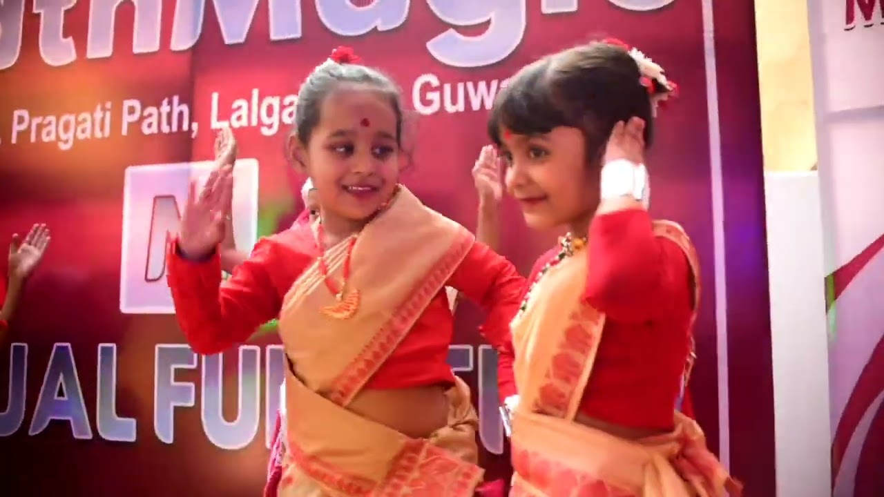 Bihu Dance _ Annual Function Performance _MathMagic Kindergarten