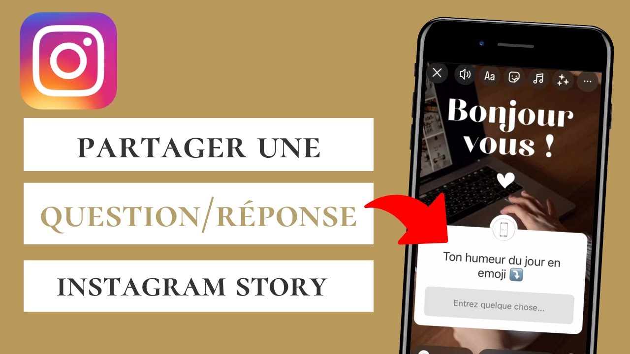 Comment partager une question r&eacute;ponse dans Instagram story ?