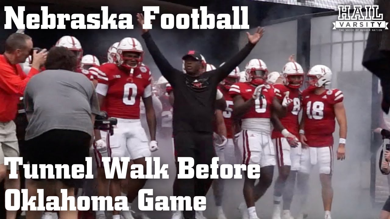 Nebraska Football: Tunnel Walk Before Oklahoma Game