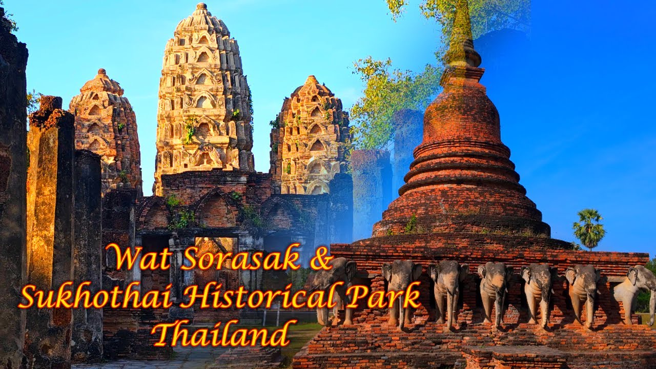 Сукхотай, Таиланд. Храм Ват Сорасак и исторический парк Сукхотай