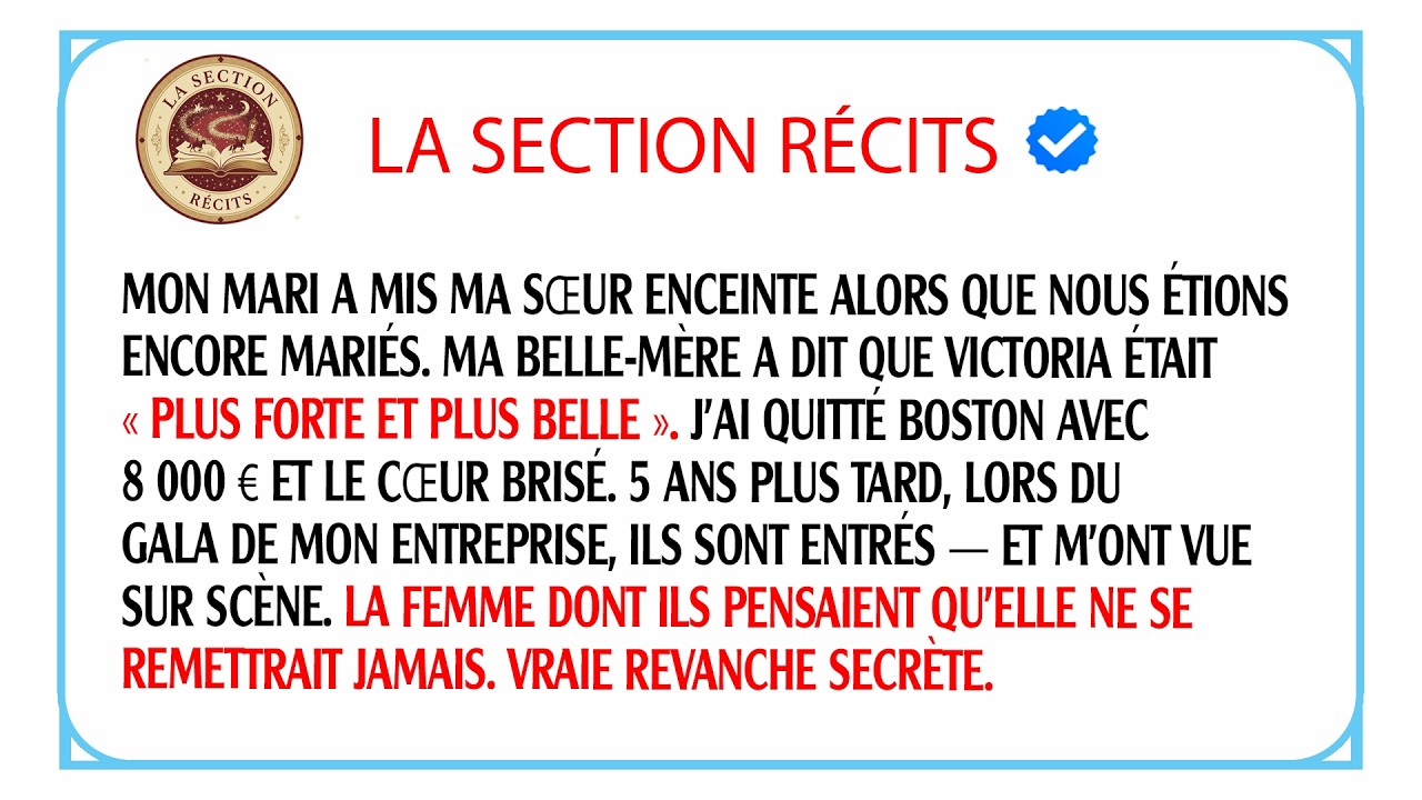 Mon mari m’a trompée avec ma propre sœur enceinte. Ma revanche est mon incroyable succès à 30 ans.