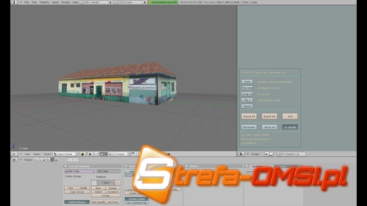 Poradnik Ogona: Tworzenie obiektów w programie Blender #2 - Dach