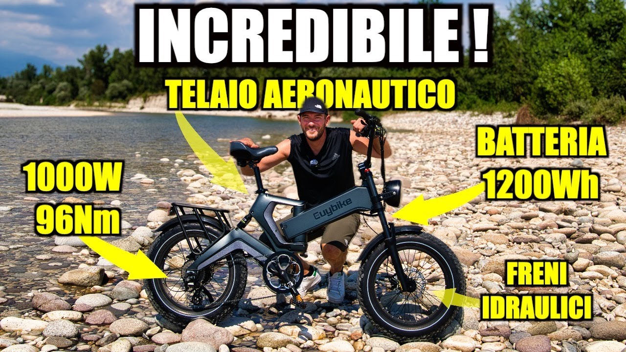 Bici Elettrica Bellissima , POTENTISSIMA e LEGALE! TOP 2024 ! EUYBIKE K6 Pro