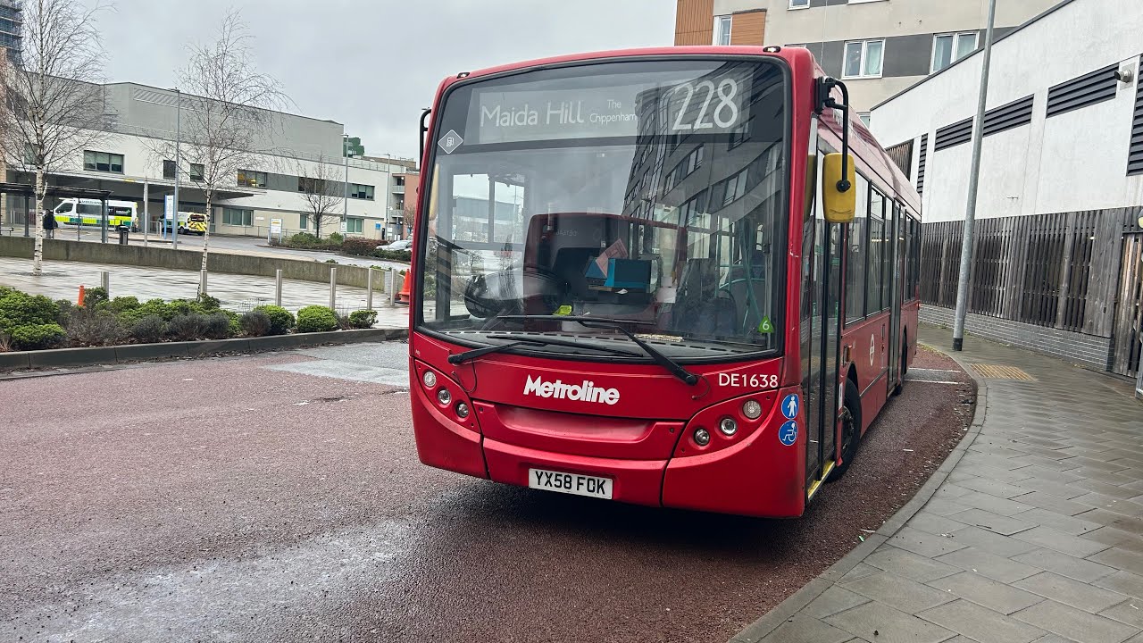 FULL ROUTE VISUAL|Metroline London West Route 228|Maida Hill-Central Middlesex Hsp|DE1638(YX58 FOK)