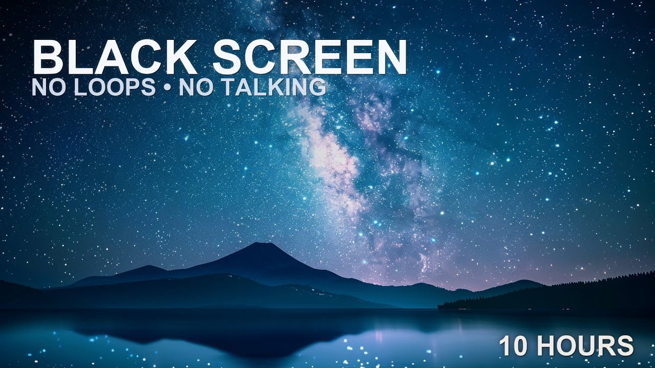 10 Hour Black Screen Sleep Music • Dark Screen Zone | Uninterrupted Sound