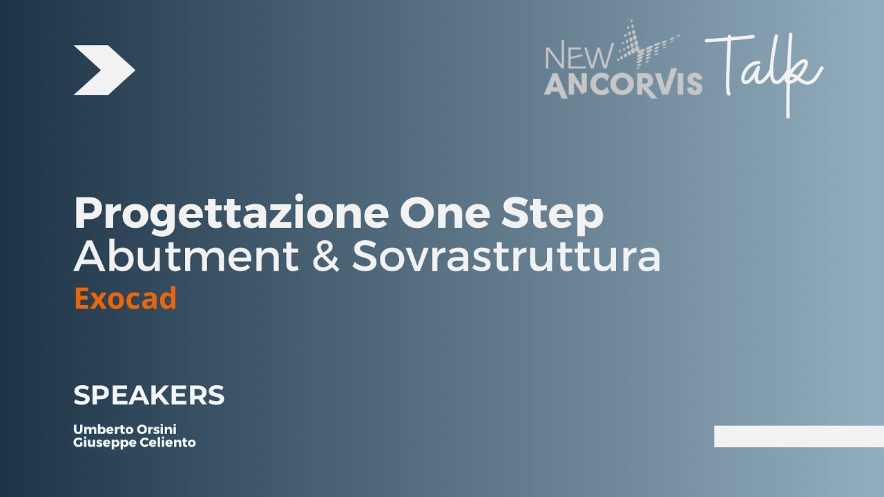 Progettazione  One Step di Abutment & Sovrastruttura _ Exocad