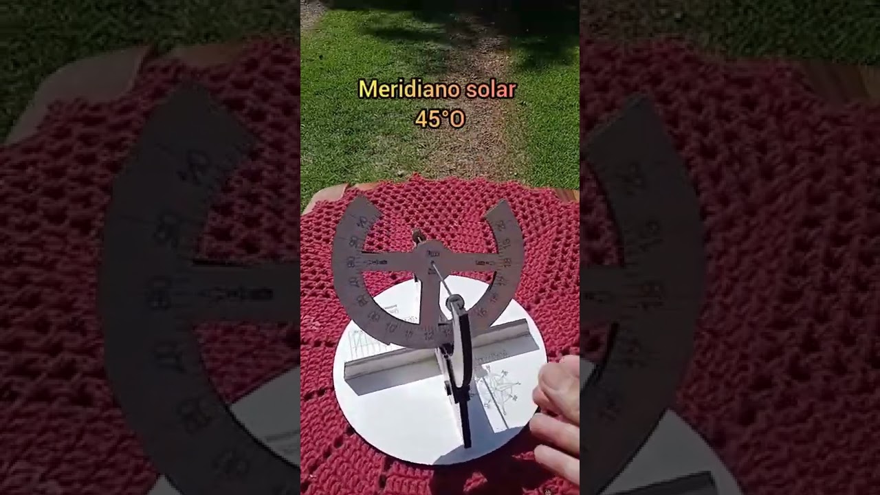 Sundial - Relógio solar equatorial universal e ajustável