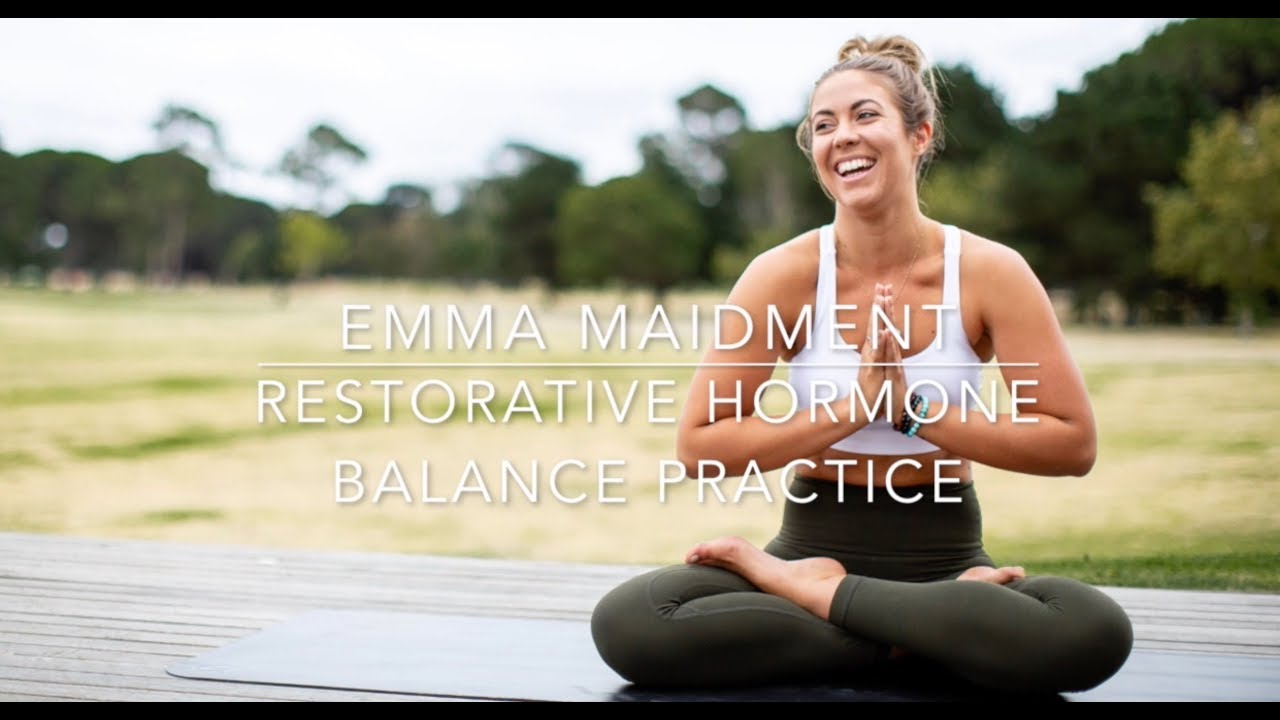 Hormone Balancing Yoga Sequence - Restorative Yoga To Help Balance Your Adrenal Fatigue and Hormones