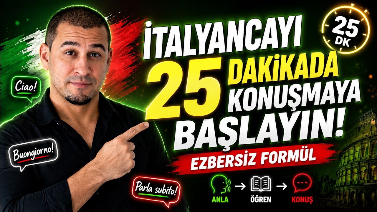 İtalyanca Öğreniyorum Ders 1|Dünyanın En Hızlı Öğreten Öğretmeni| Online İtalyanca Kursu