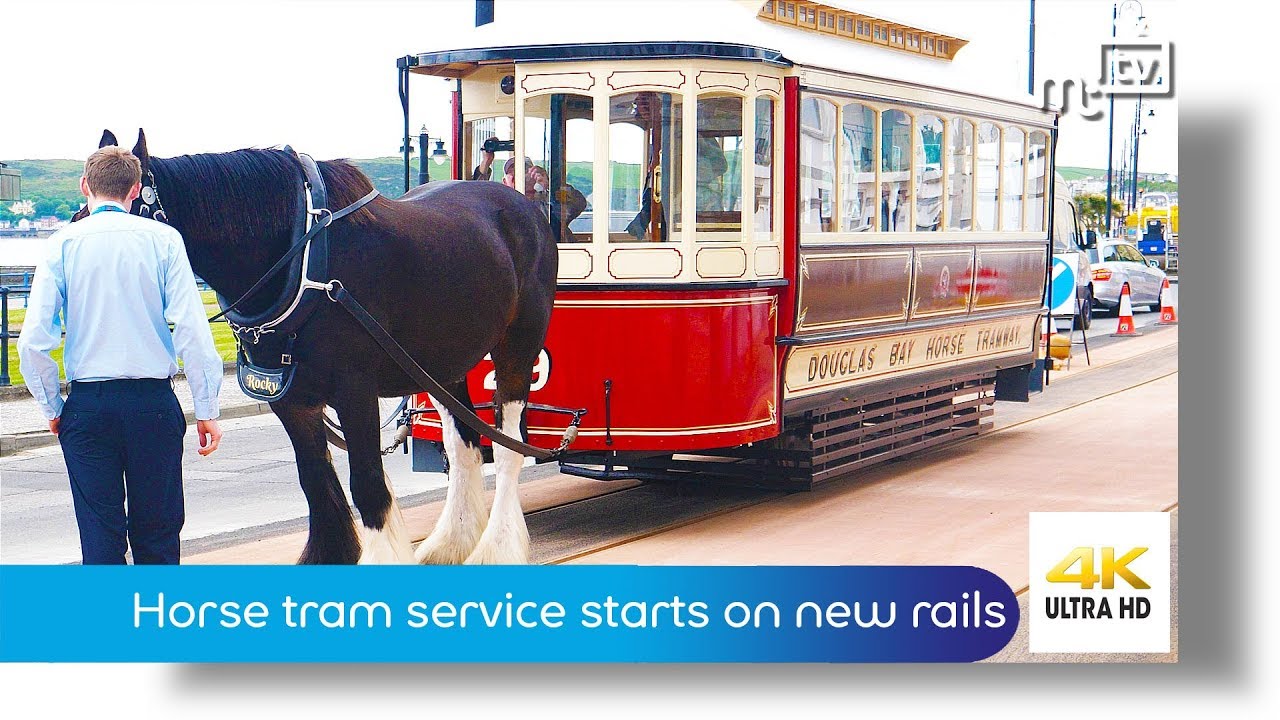 Horse tram service starts on new rails