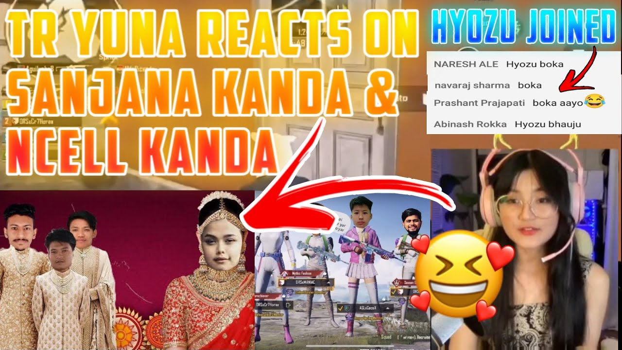 TR Yuna REACTS ON Cr7 Horaa SANJANA KANDA & NCELL KANDA 😂 || Mr. Hyozu JOINED TR Yuna 😁- GAURABYT ||