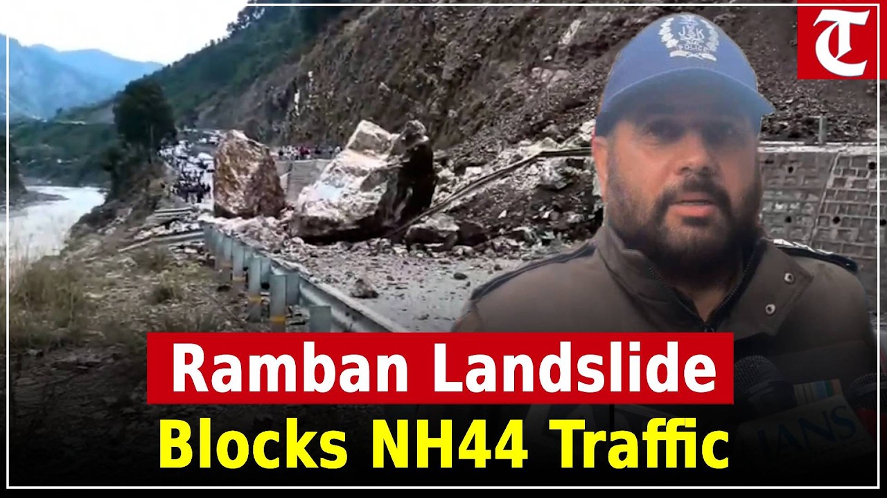 Landslide in Ramban halts traffic on NH44, massive jams reported